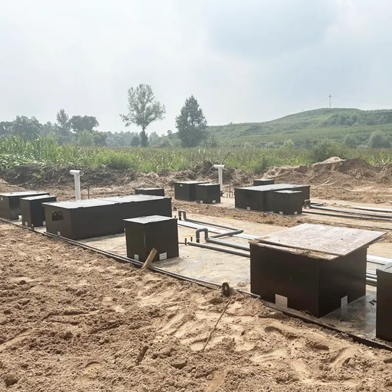 Nedgrävd hushållsavlopp Storskalig centraliserad reningsstation