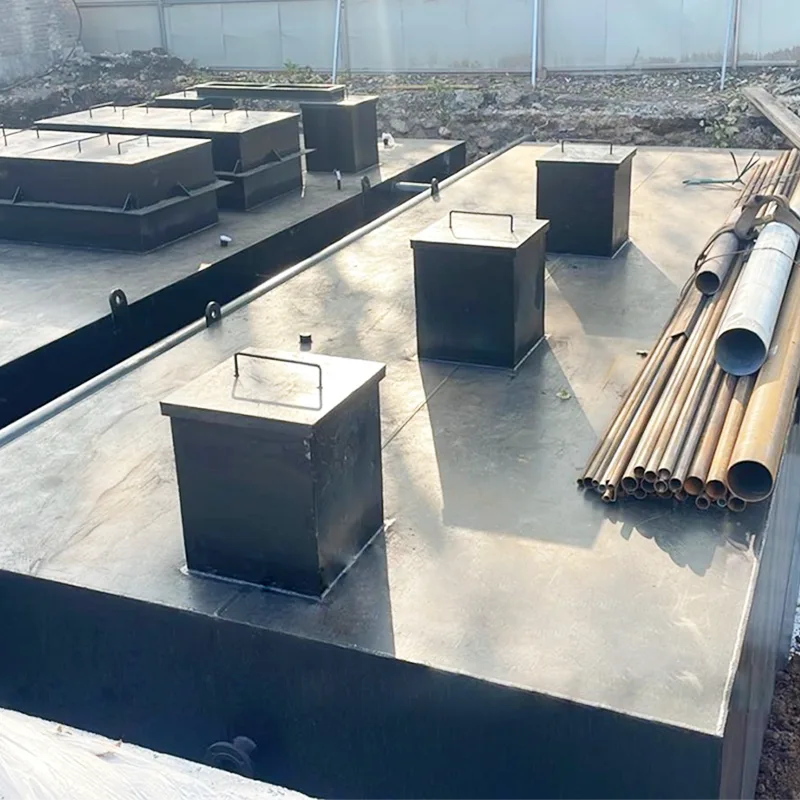 Nedgrävt hushållsavlopp Småskalig decentraliserad utrustning